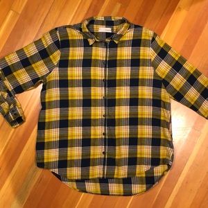 Urban Outfitters plaid flannel button down shirt XL